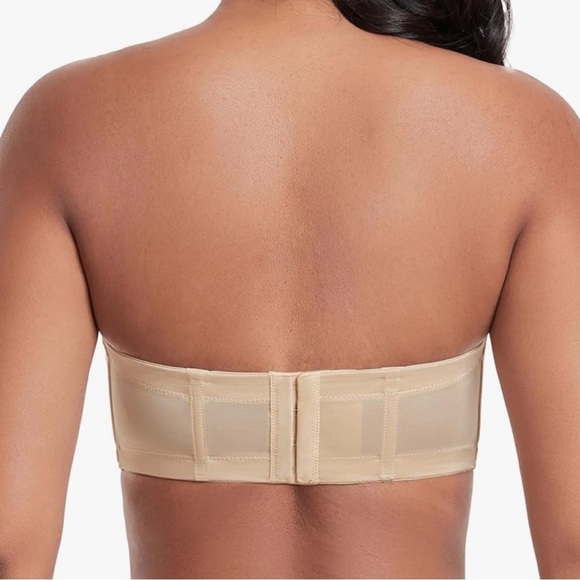 NWT DotVol Strapless Convertable Beige Nude Bra 36 C NEW - Picture 2 of 10